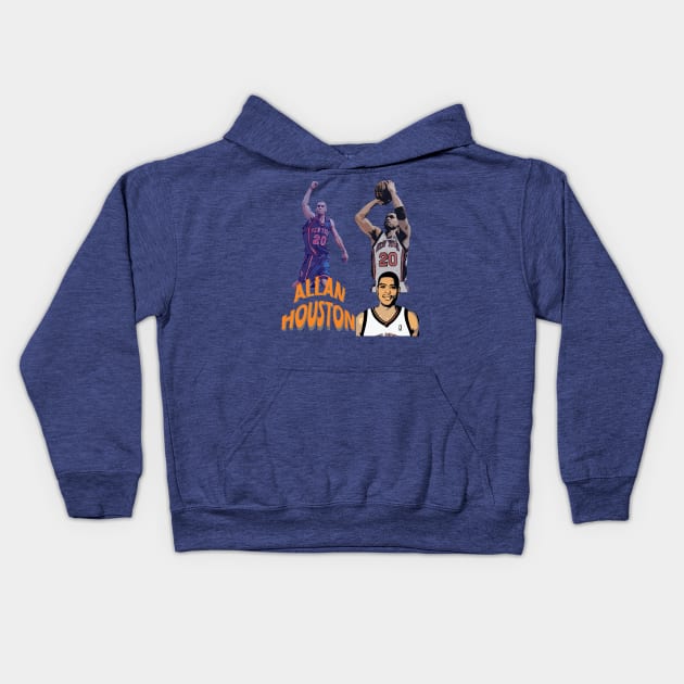 Allan Houston Kids Hoodie by IronLung Designs